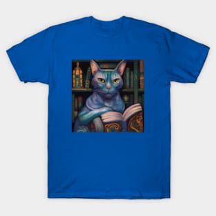 Blue Cat is an Antiquarian T-Shirt